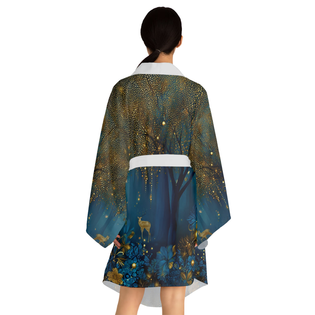 Long Sleeve Kimono Robe (AOP)
