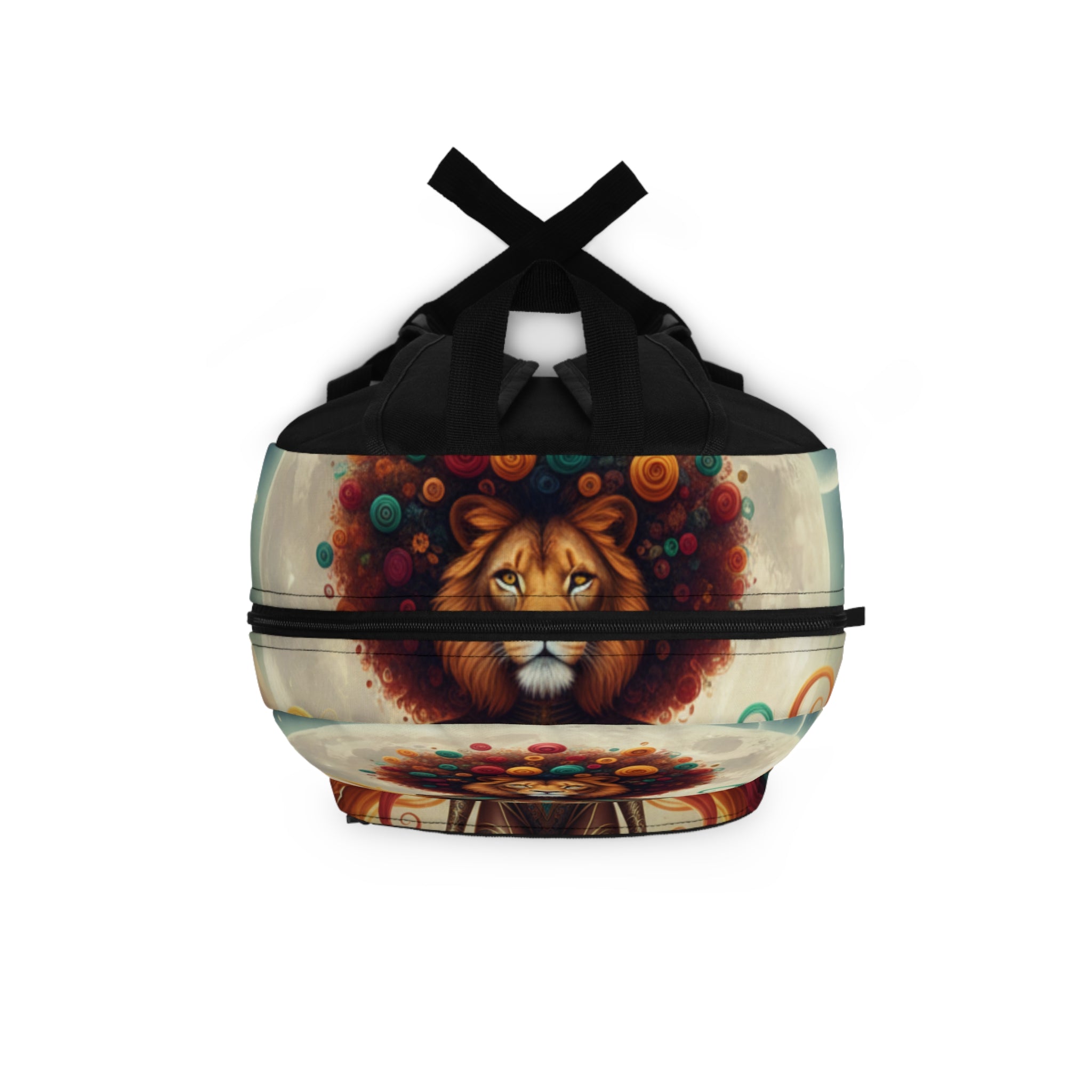 Lioness Goddess Backpack — Vibrant Afro-Fantasy Animal Art School Bag