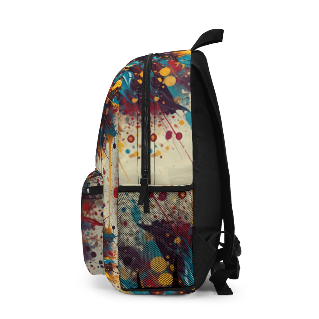 Artistic Afrocentric Backpack — Colorful Woman Portrait Print