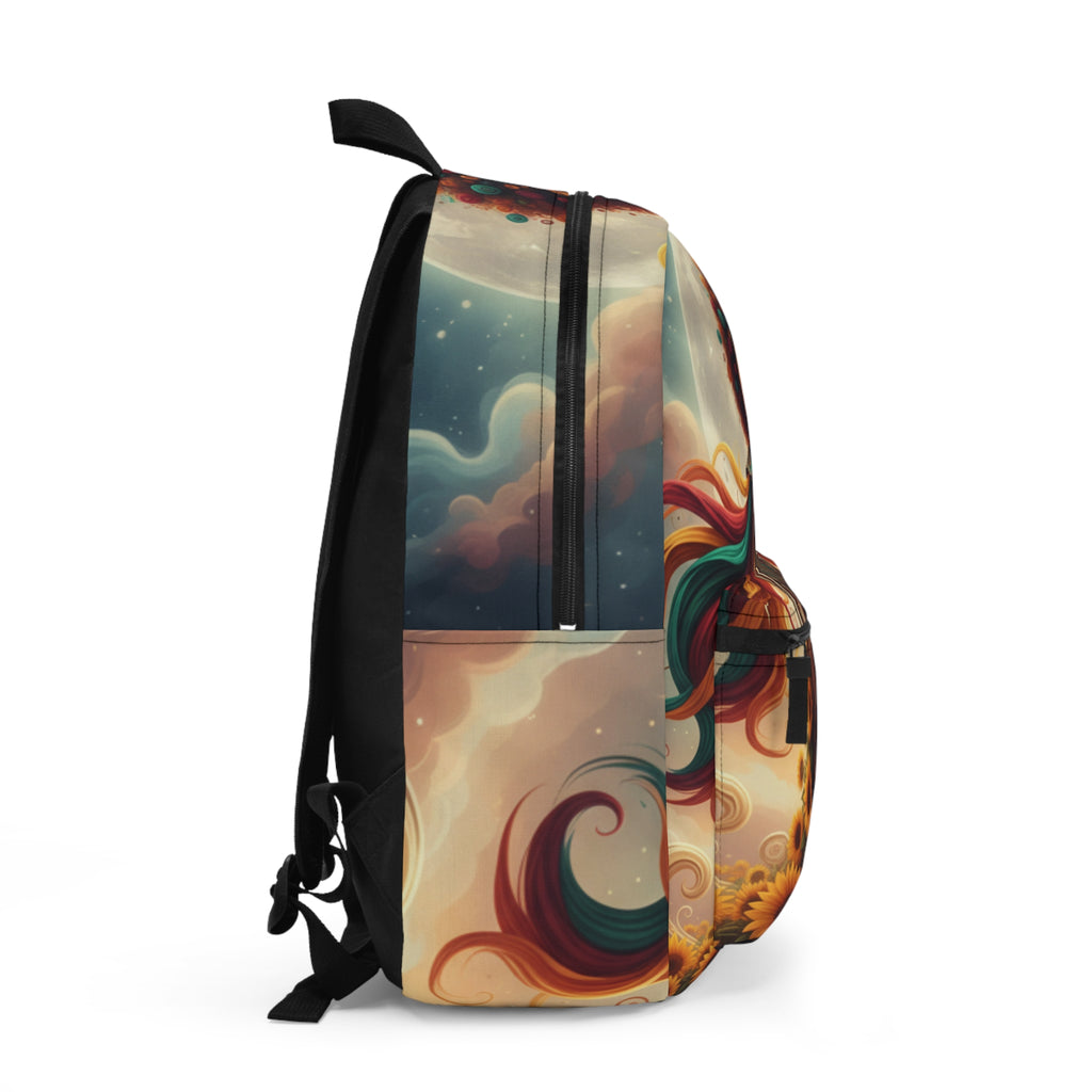 Lioness Goddess Backpack — Vibrant Afro-Fantasy Animal Art School Bag