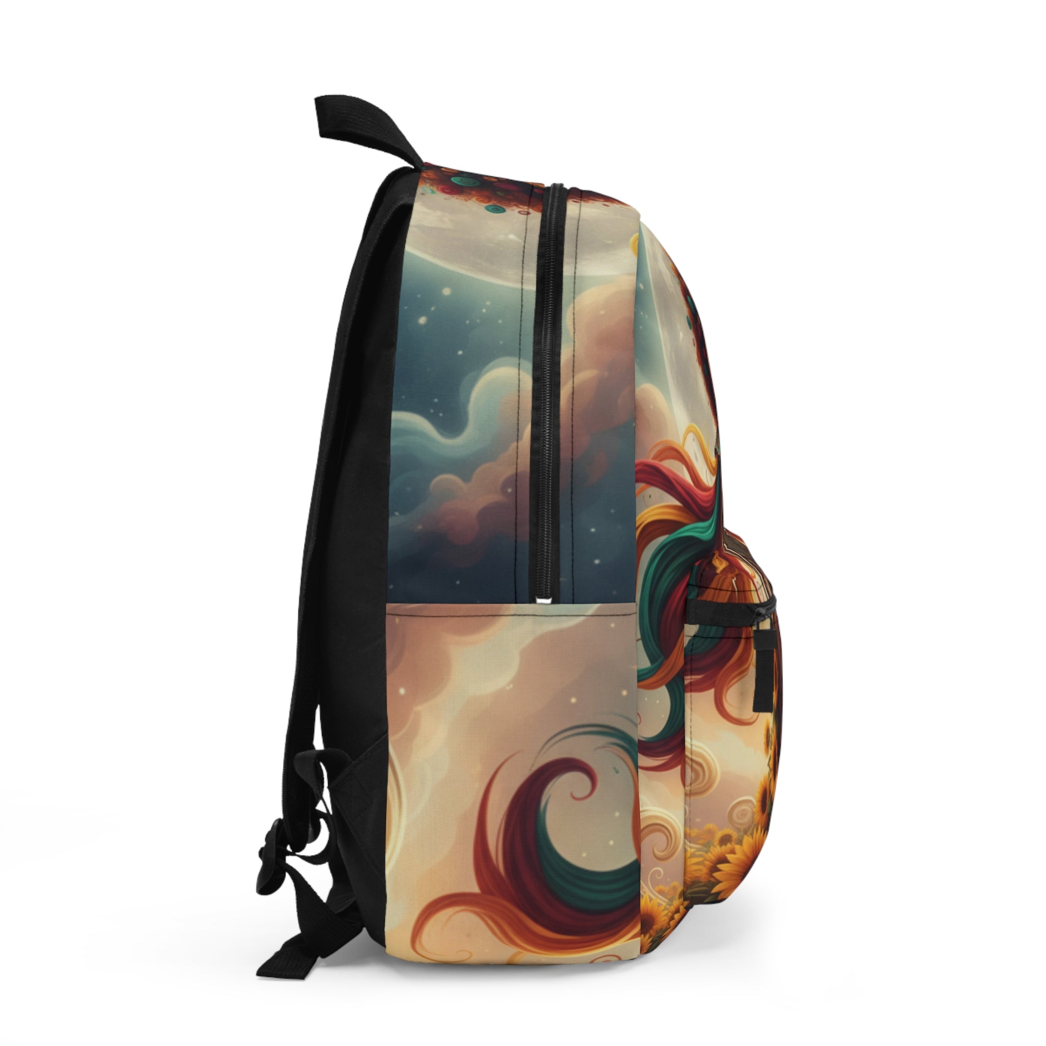 Lioness Goddess Backpack — Vibrant Afro-Fantasy Animal Art School Bag