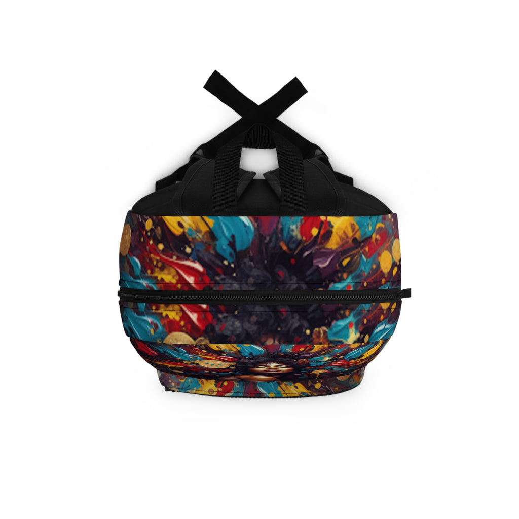 Artistic Afrocentric Backpack — Colorful Woman Portrait Print
