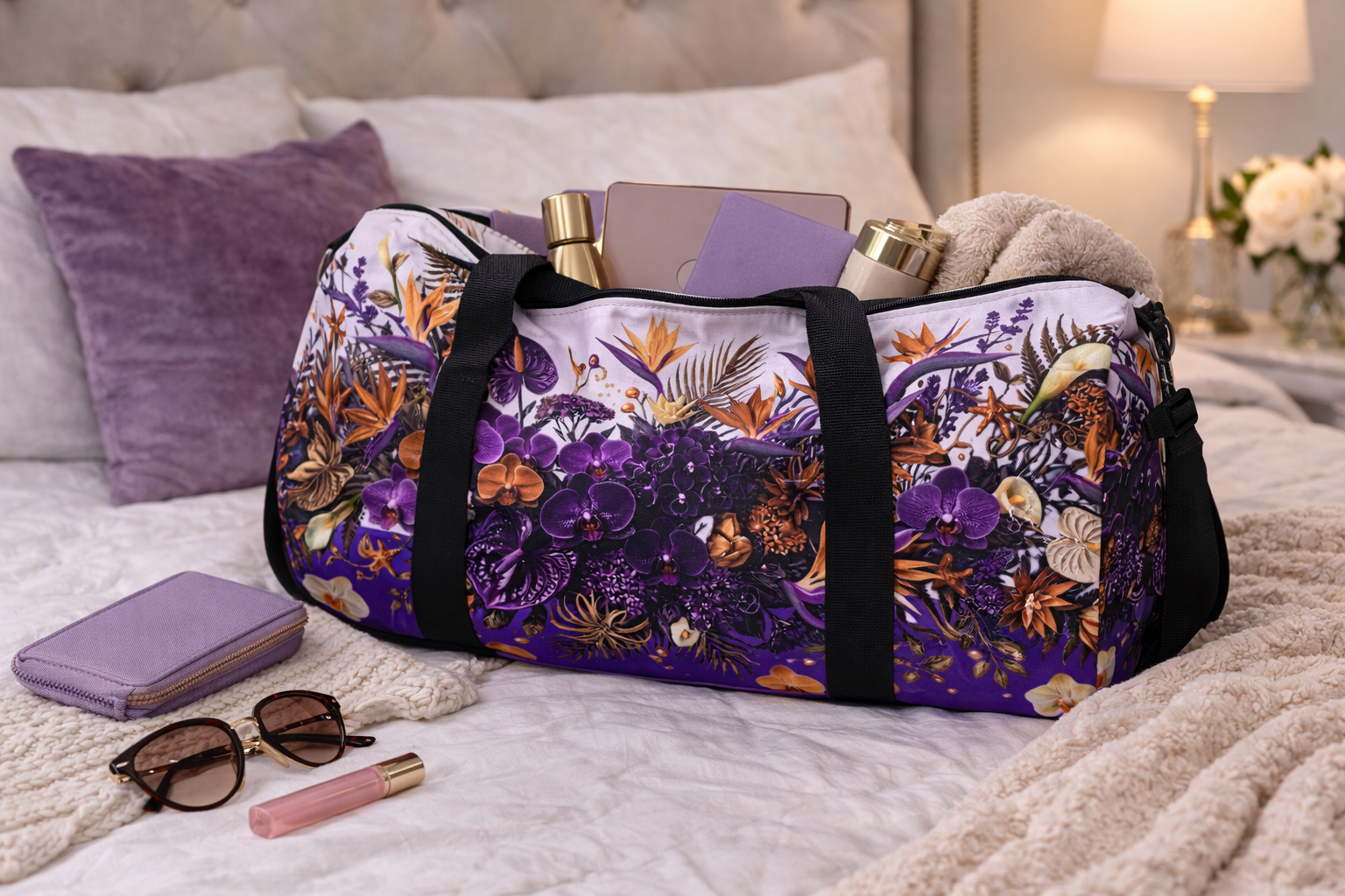 Royal Orchid Garden Duffel