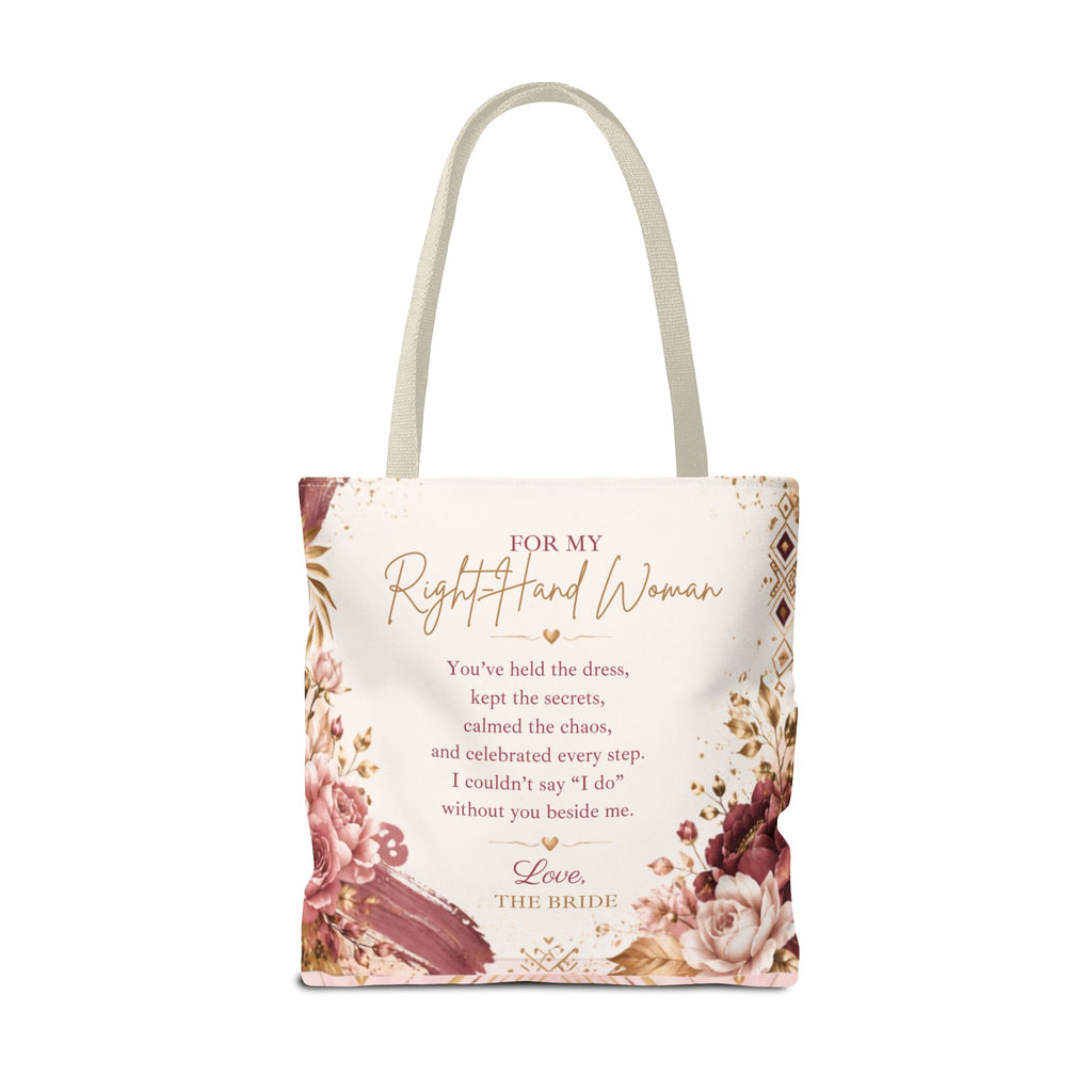 Maid or Matron of Honor Floral Tote Bag | Wedding Thank You Gift