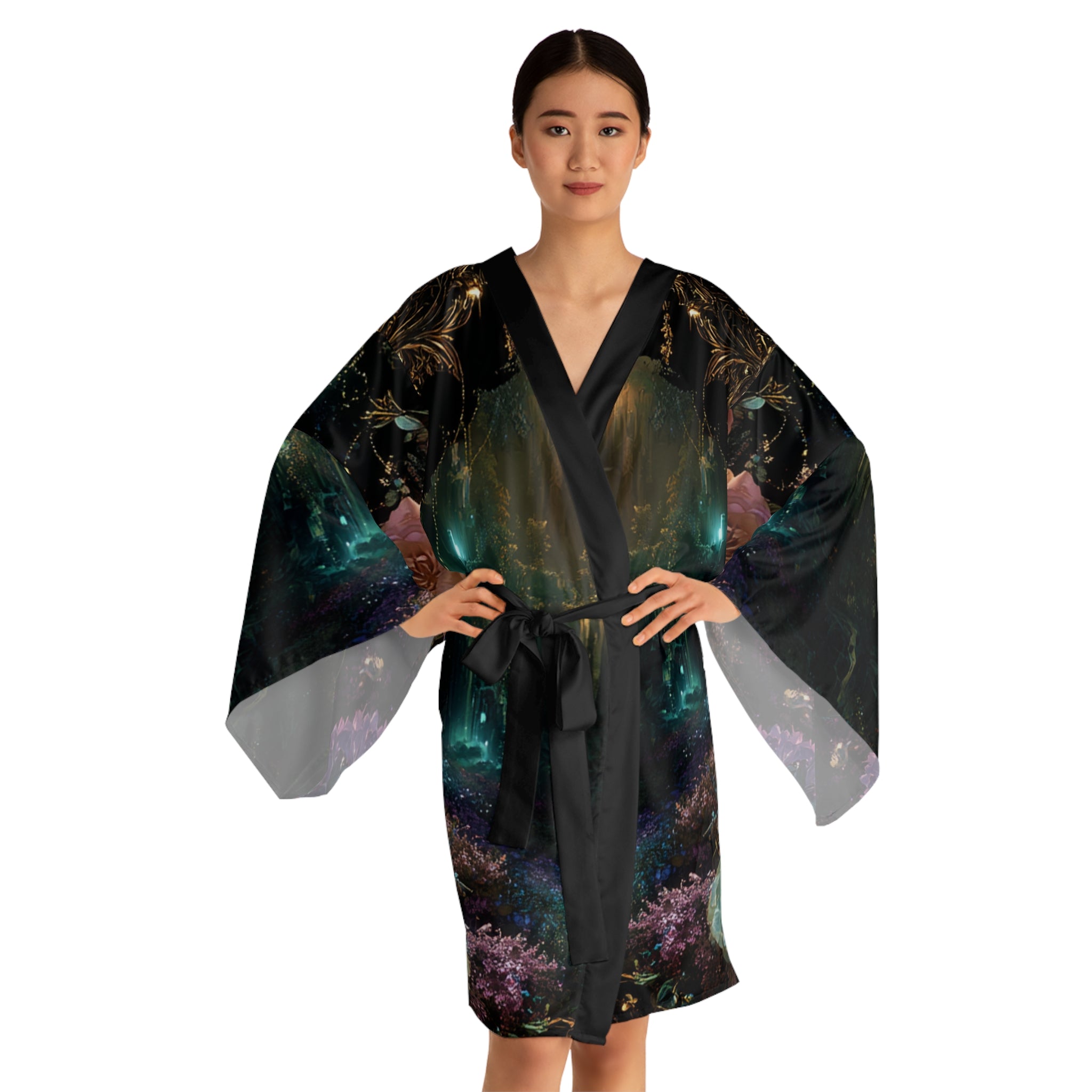 Midnight Reverie Luxe Kimono