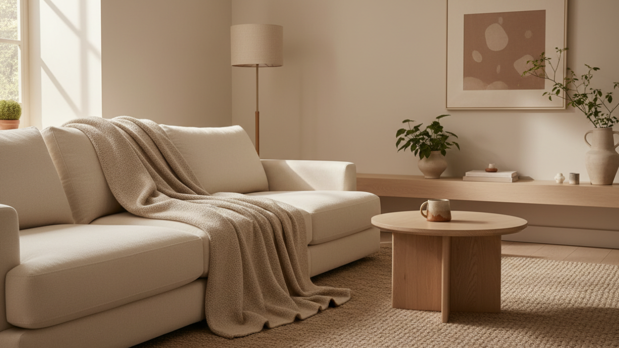 Cozy living room hero banner
